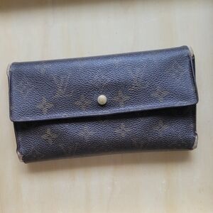 Louis Vuitton Signature Coated Canvas  Long Wallet